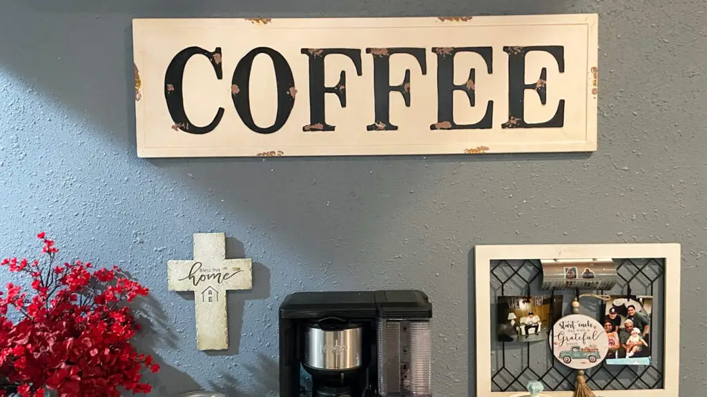antique coffee sign