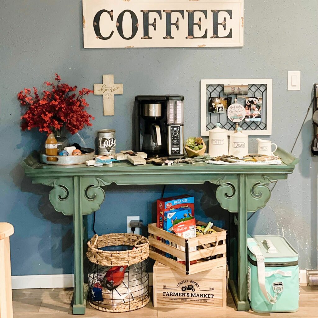 Antique coffee station