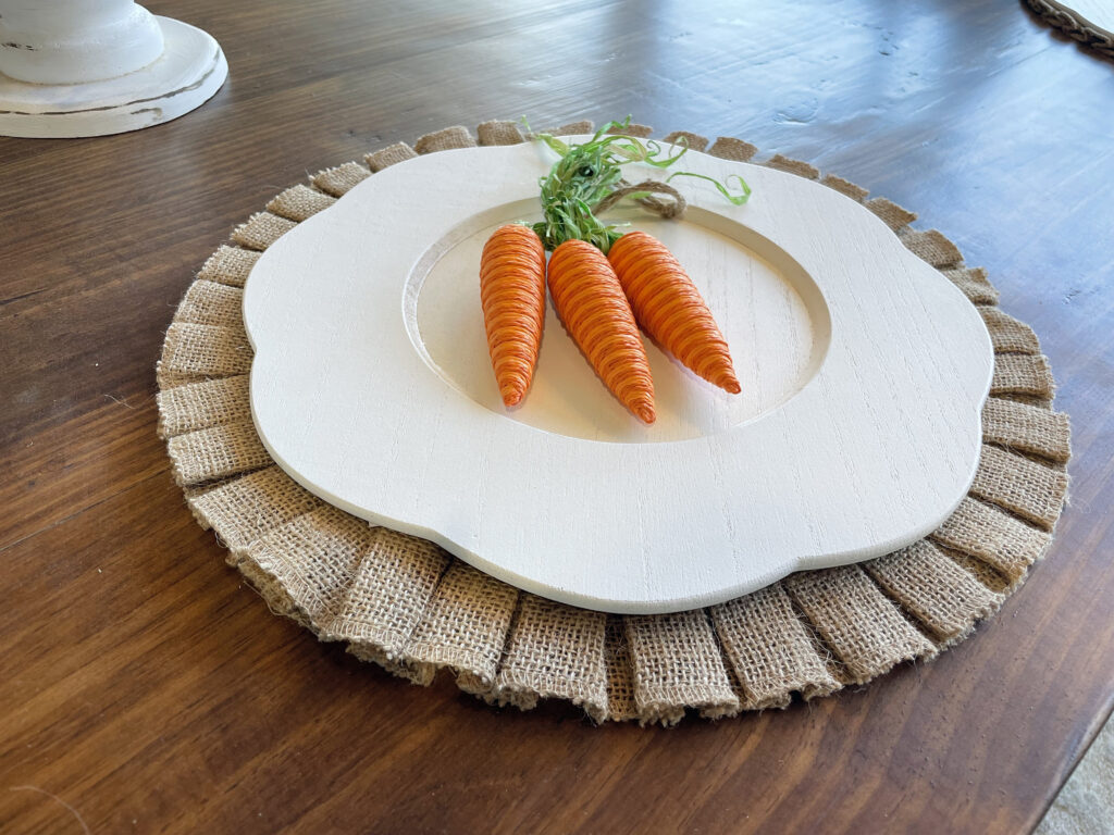 Carrot topped tablescape