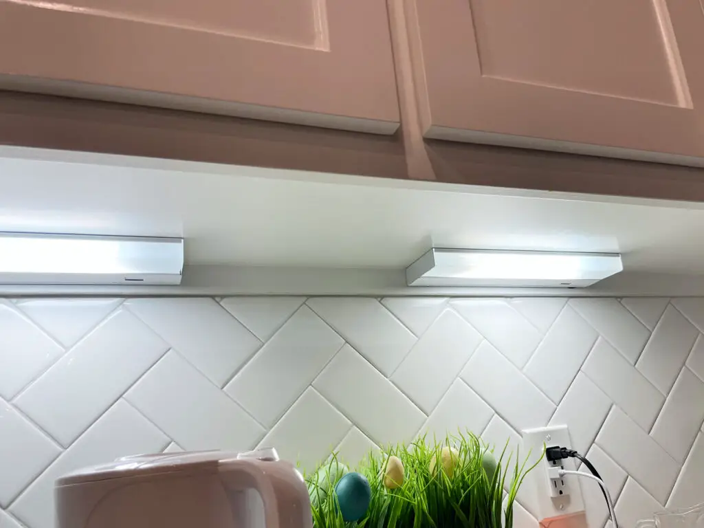 Under the cabinet lights
