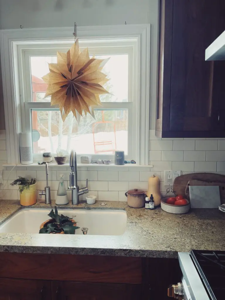 kitchen sink and window