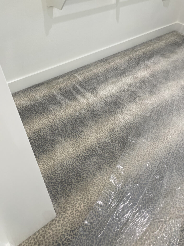 light grey leopard print carpet